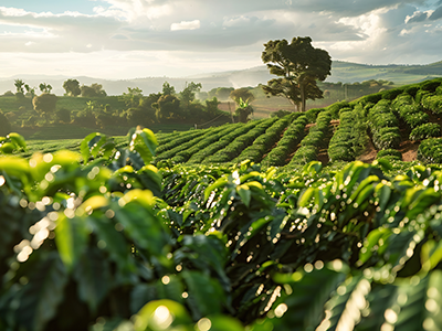 コロンビア農場風景