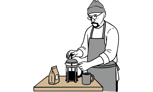 フレンチプレスの淹れ方